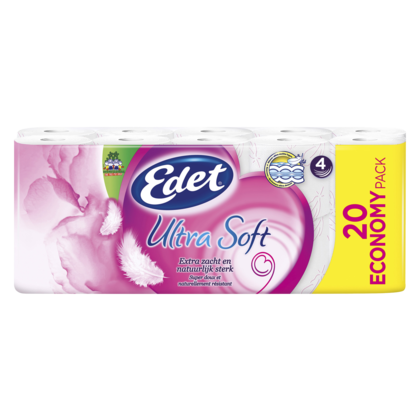 Edet Ultra Soft Toiletpapier 4-lgs 3x20