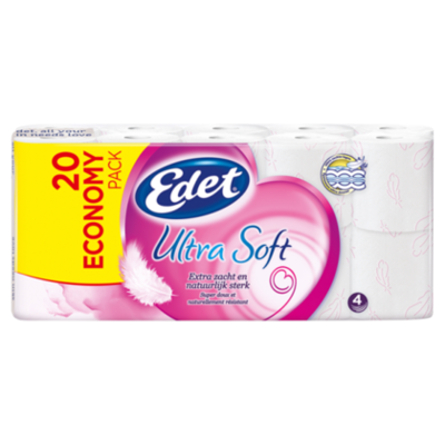 Edet Ultra Soft Toiletpapier 4-lgs 3x20