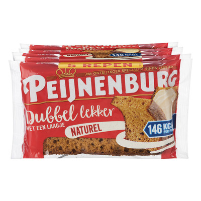 Peijnenburg Dubbel lekker naturel 5-pack