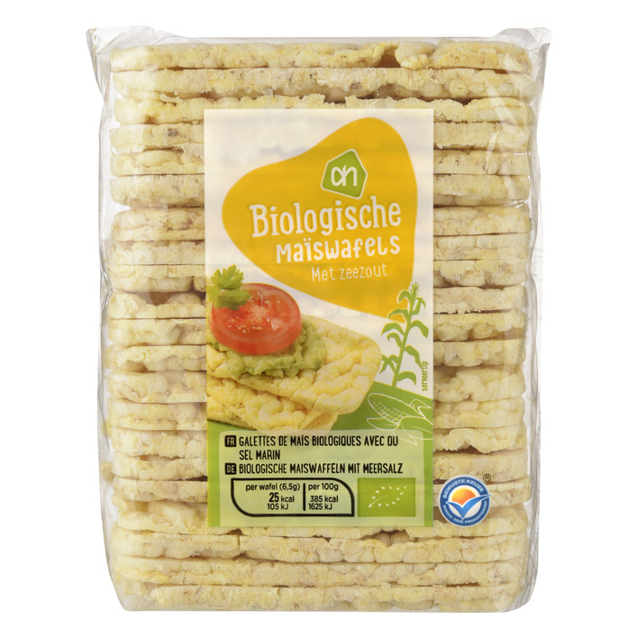 Huismerk Biologisch Maïswafels met zeezout