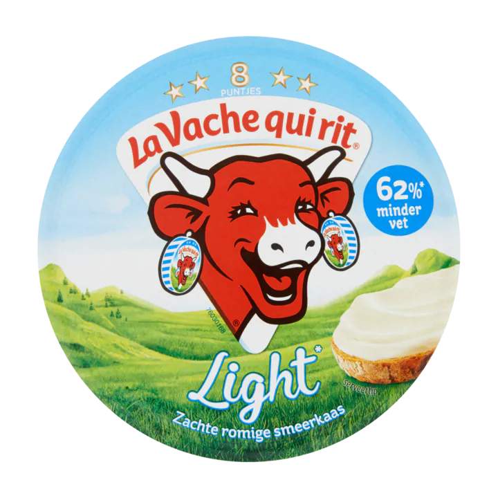 La Vache qui rit Zachte Romige Smeerkaas Light 8 Puntjes