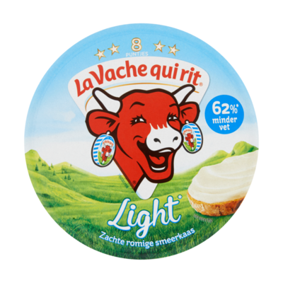 La Vache qui rit Zachte Romige Smeerkaas Light 8 Puntjes