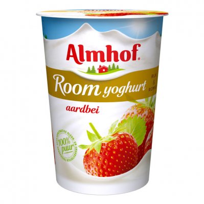 Almhof Roomyoghurt aardbei