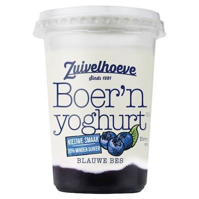 Zuivelhoeve Boer'n yoghurt blauwe bes 450 gram