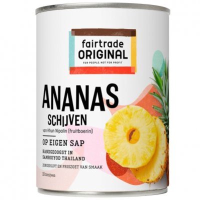 Fairtrade Original Ananasschijven op sap