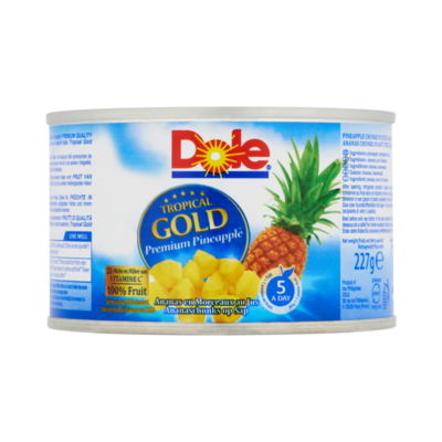 Dole Tropical Gold Ananaschunks op Sap
