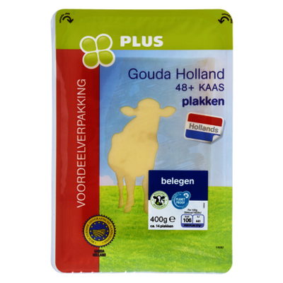 Huismerk Goudse belegen 48+ plakken