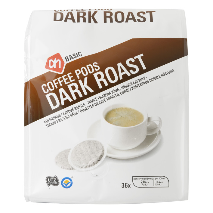 Budget Huismerk Koffiepads dark roast