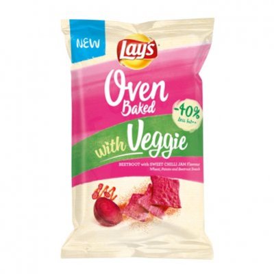 Lay's Oven Baked Veggie Thins Beetroot