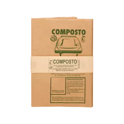 Composto Composteerbare Papieren Afvalzakken 140 Liter