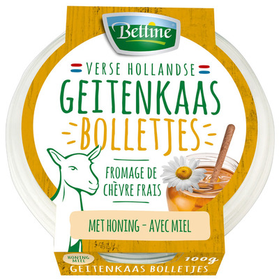 Bettine Salade bolletjes geitenkaas honing