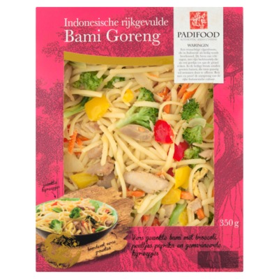 Padifood rijkgevulde bami met kip