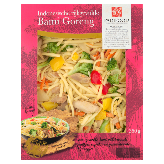 Padifood rijkgevulde bami met kip