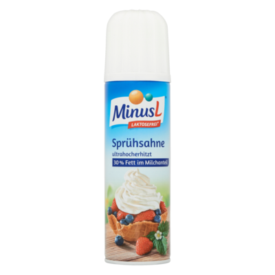 MinusL Laktosefrei Sprühsahne