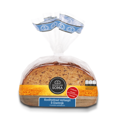 Brood van Soma Koolhydraat Verlaagd & Eiwitrijk Volkoren Tarwebrood