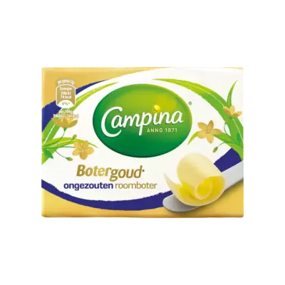 Campina Botergoud Ongezouten Roomboter