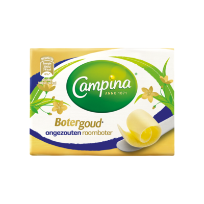 Campina Botergoud Ongezouten Roomboter