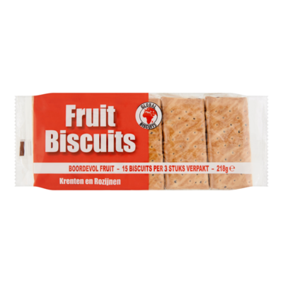 Global Biscuits Fruit Biscuits Krenten en Rozijnen