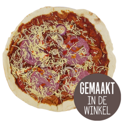 Huismerk Pizza Salami Koud (B)