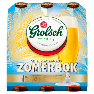 Grolsch Kristalheldere Zomerbok 6 x 30 cl