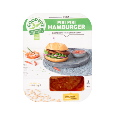 GoodBite Vega Piri Piri Hamburger 2 Stuks