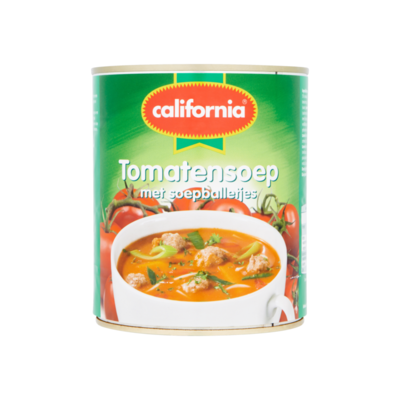 California Tomatensoep met Soepballetjes