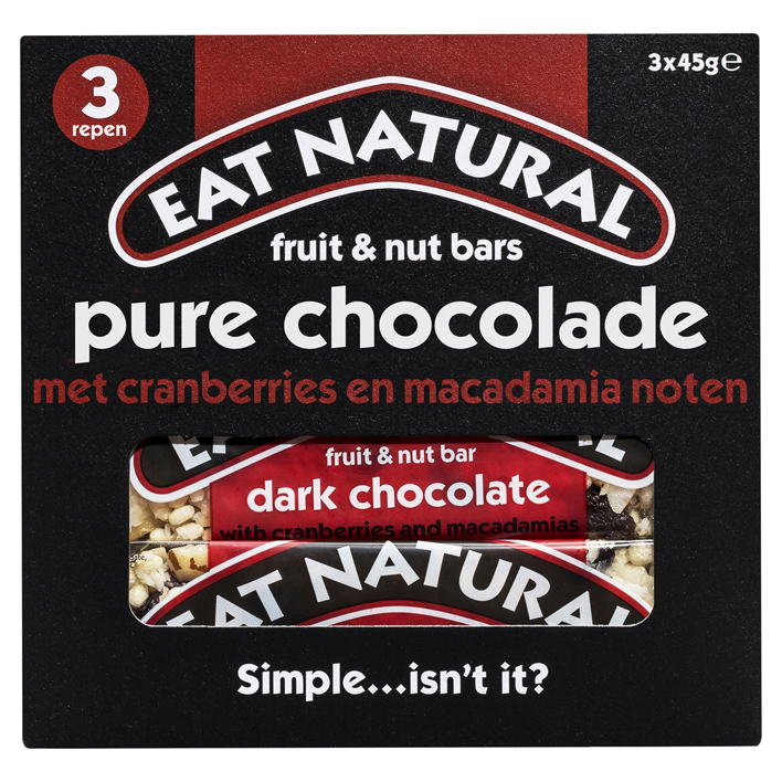 Eat Natural Fruit & nut bars pure chocolade