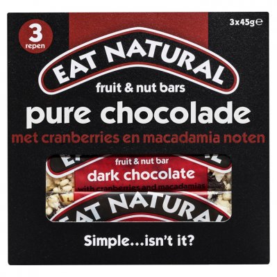 Eat Natural Fruit & nut bars pure chocolade