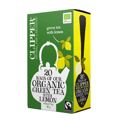 Clipper Organic green tea lemon 1-kops