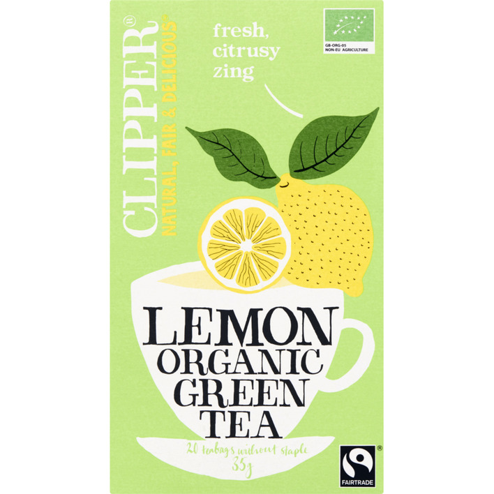 Clipper Organic green tea lemon 1-kops