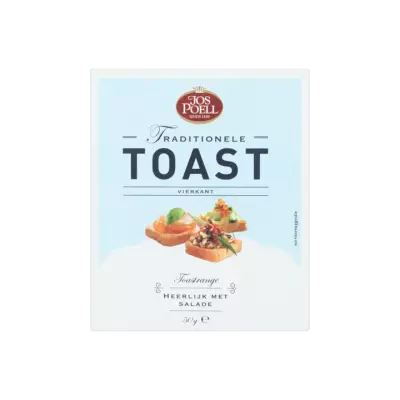 Jos Poell Traditionele Toast Vierkant