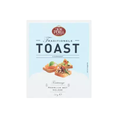 Jos Poell Traditionele Toast Vierkant