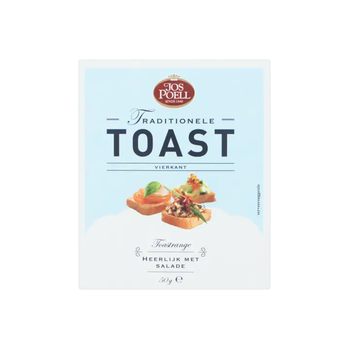 Jos Poell Traditionele Toast Vierkant