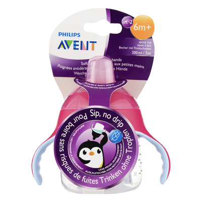 Avent Tuitbeker roze pinguin 200 ml