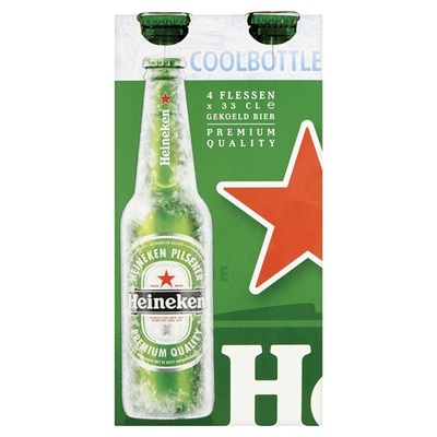 Heineken Pils Coolbottle 4-pack