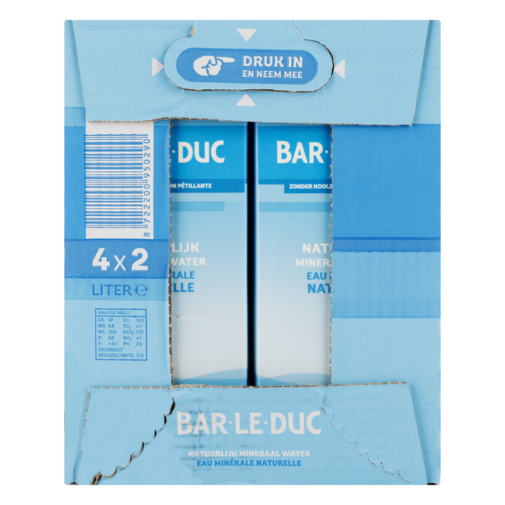 Bar le Duc Mineraalwater koolzuurvrij