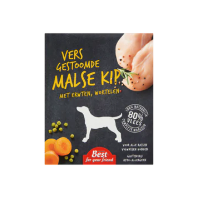 Best For Your Friend Vers Gestoomde Malse Kip met Erwten Wortelen