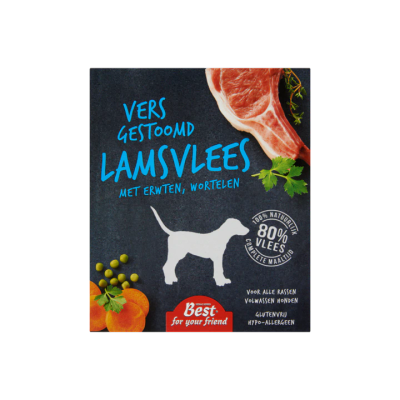 Best For Your Friend Vers Gestoomd Lamsvlees met Erwten Wortelen