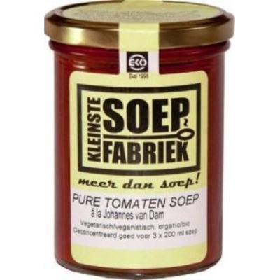 KleinsteSoepFabriek Pure Tomatensoep á la Johannes van Dam