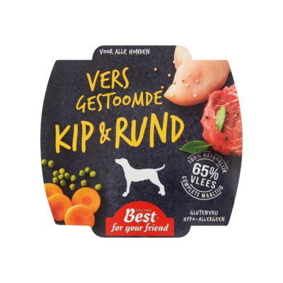 Best For Your Friend Vers Gestoomde Kip & Rund