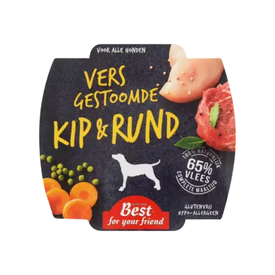 Best For Your Friend Vers Gestoomde Kip & Rund