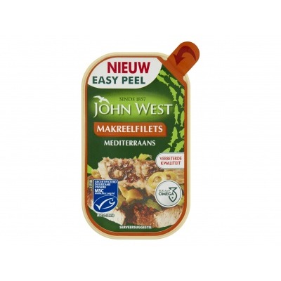 John West Makreelfilets in mediteraanse saus