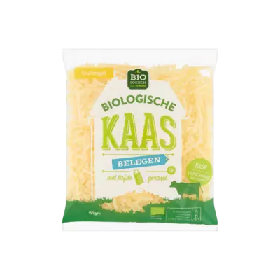 Huismerk Geraspte Biologische Kaas 50+ Belegen