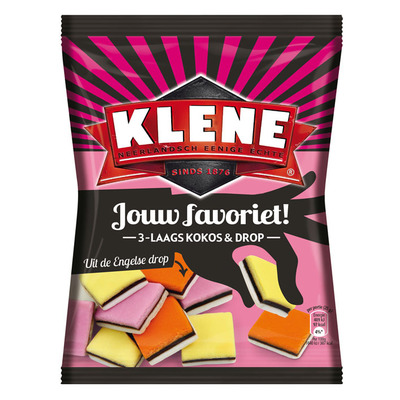 Klene 3 laags kokos en drop