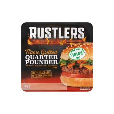 Rustlers Flame Grilled Quarter Pounder