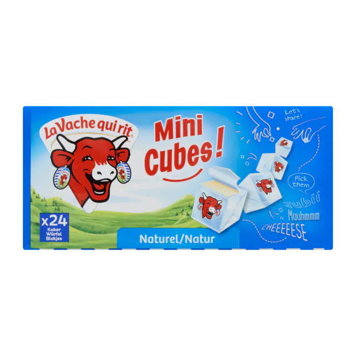 La Vache qui rit Mini Cubes! Smeerkaas 45+ Naturel 24 Blokjes