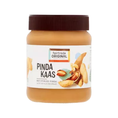 Fairtrade Original Pindakaas met stukjes pinda
