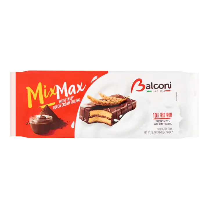 Balconi Mix Max with Tasty Cocoa Cream Filling