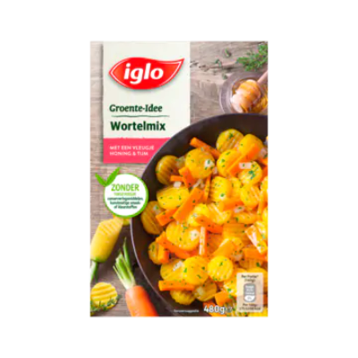 Iglo Groente-Idee Wortelmix met een Vleugje Honing & Tijm