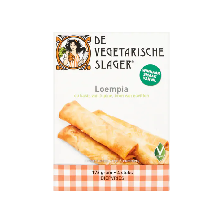 De Vegetarische Slager Loempia 4 Stuks